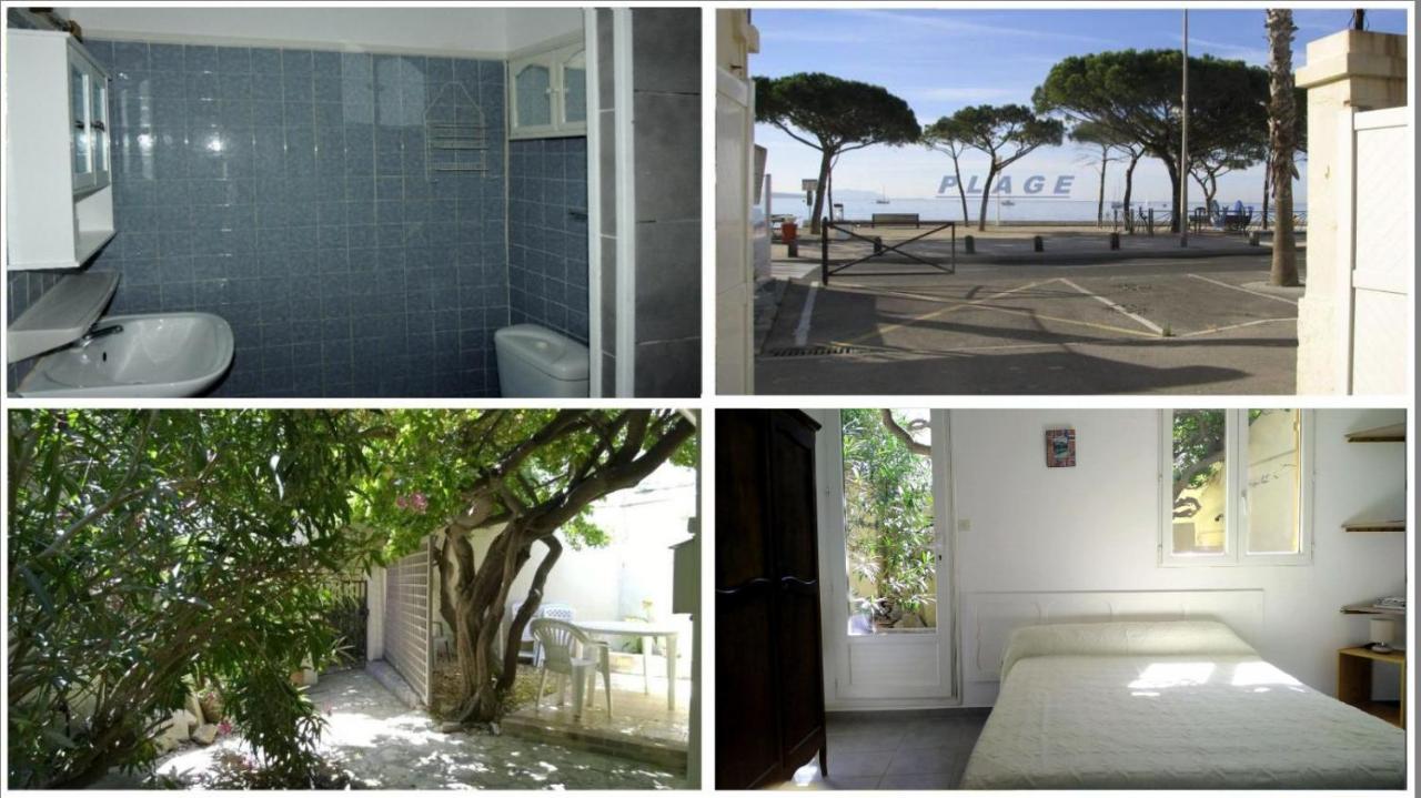 Logement climatisé avec jardin et parking pour 2 personnes en bord de plage La Ciotat Exterior foto
